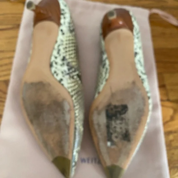 Stuart Weitzman Snake Print Women's Shoes Sz10 - Picture 5 of 6